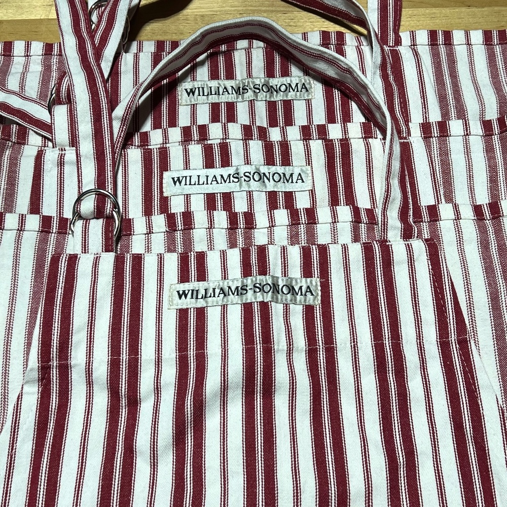 3 Williams Sonoma Holiday Aprons